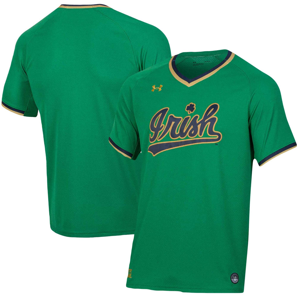 Notre Dame Fighting Irish Replica Baseball Jersey - Green