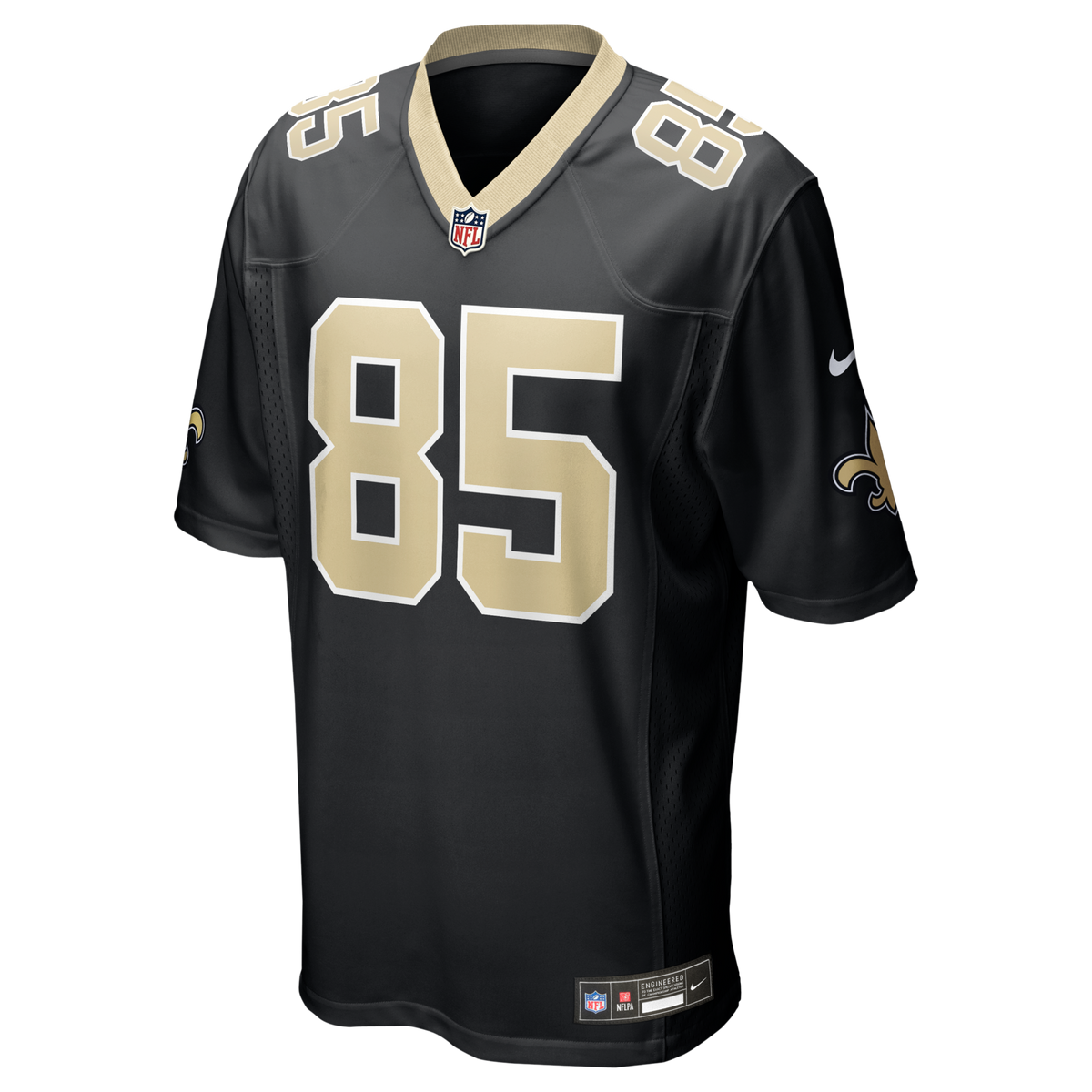 New Orleans Saints Jontre Kirklin Black Team Game Jersey