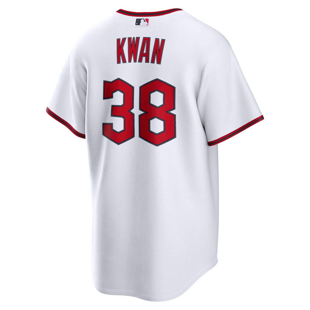 Cleveland Guardians Steven Kwan White Home Replica Jersey