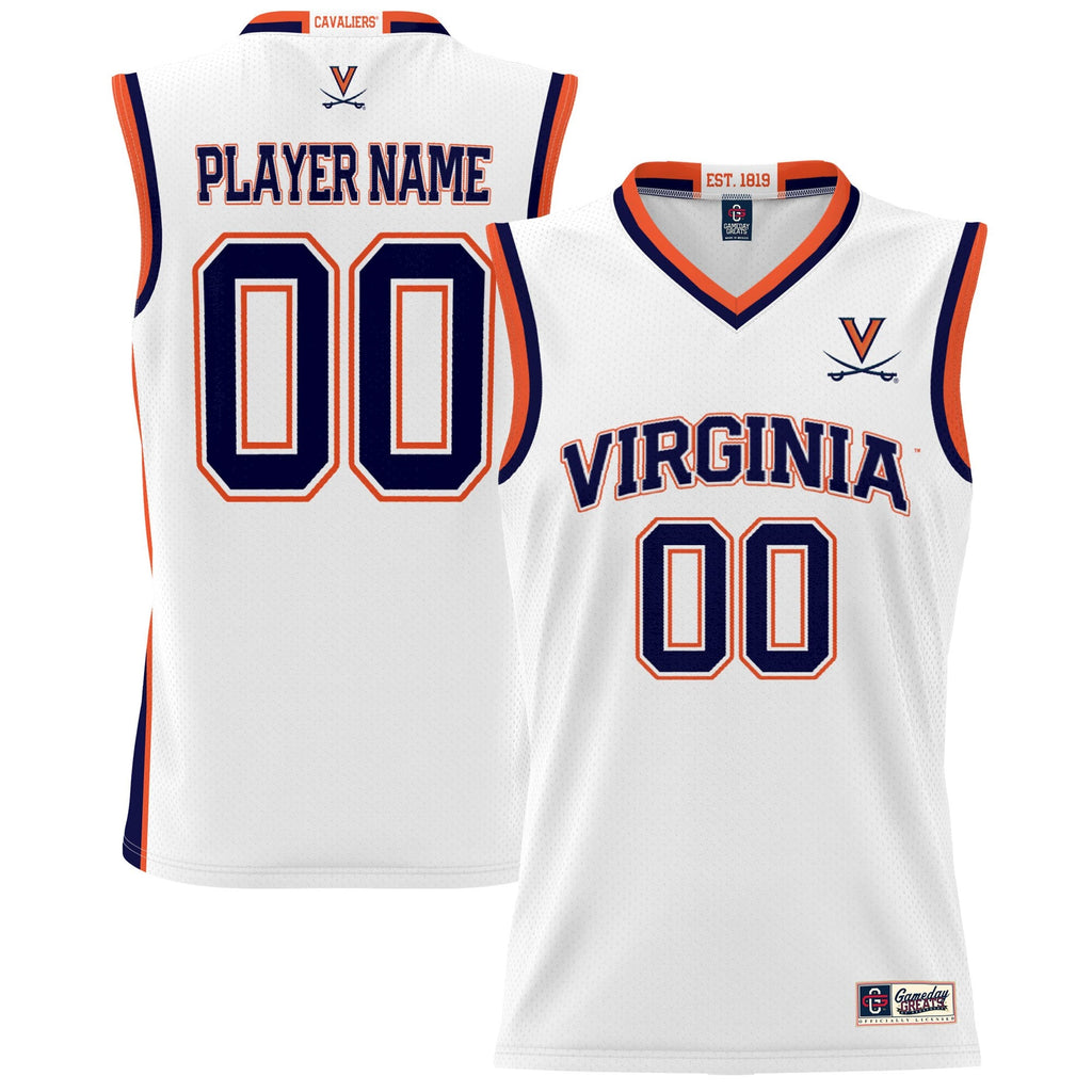 Virginia Cavaliers NIL Pick-A-Player Basketball Jersey - White