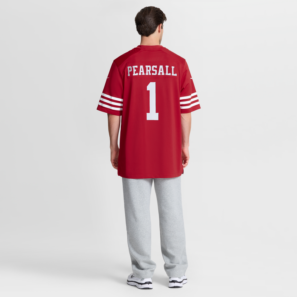 San Francisco 49ers Ricky Pearsall Scarlet 80th Anniversary Game Jersey
