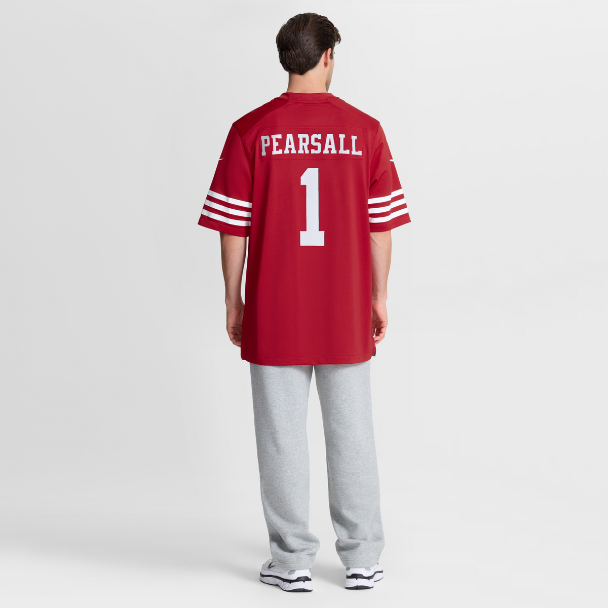 San Francisco 49ers Ricky Pearsall Scarlet 80th Anniversary Game Jersey