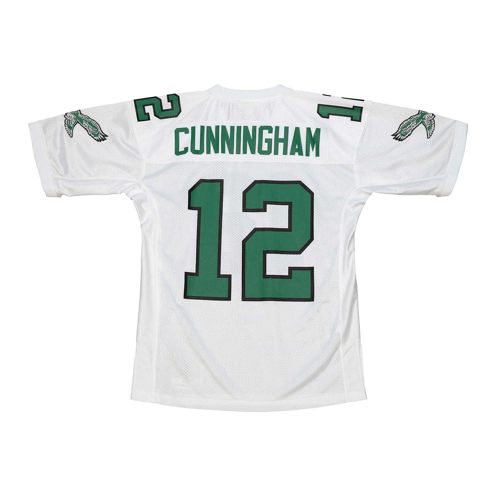 Philadelphia Eagles 1992 Randall Cunningham White Authentic Throwback Retired Player Jersey