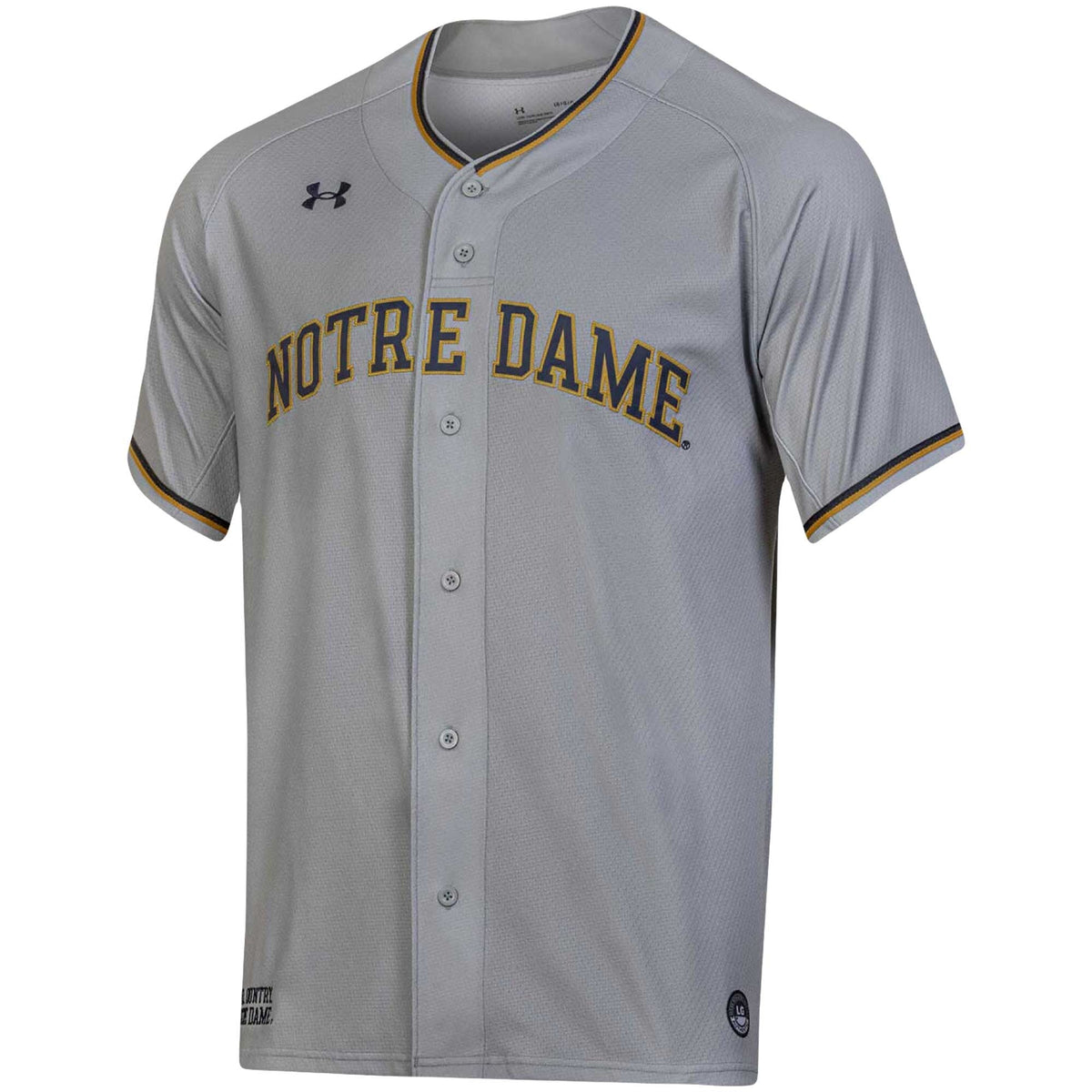 Notre Dame Fighting Irish Replica Baseball Jersey - Gray