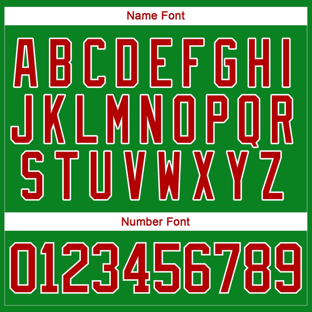 Custom Hockey Jersey - Grass Green Red-White Christmas Santa Claus 3D Lace Neck