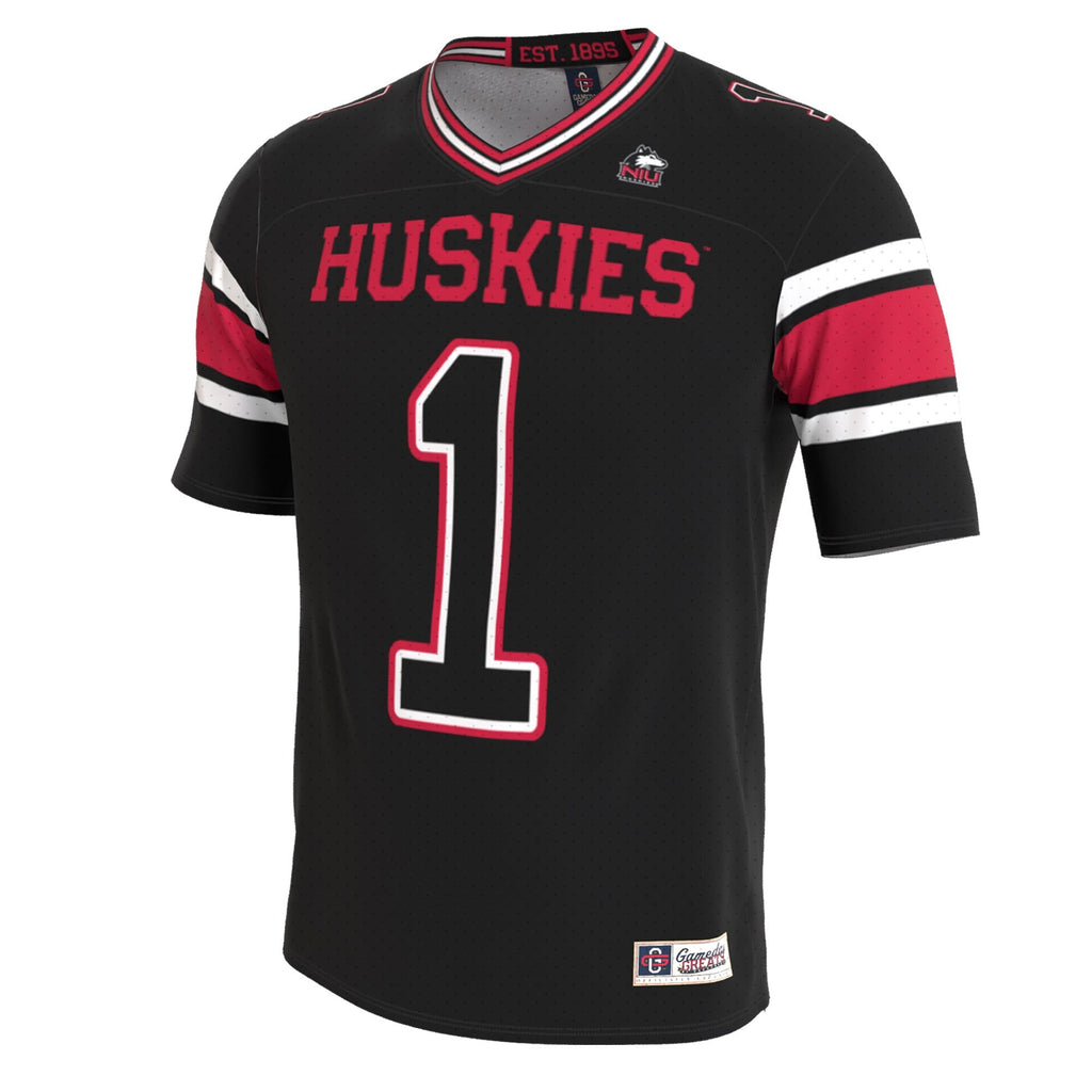 Northern Illinois Huskies Lightweight Collegiate Football Blackout Fashion Jersey