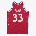 NBA All-Star East Larry Bird Authentic All-Star Jersey - Scarlett