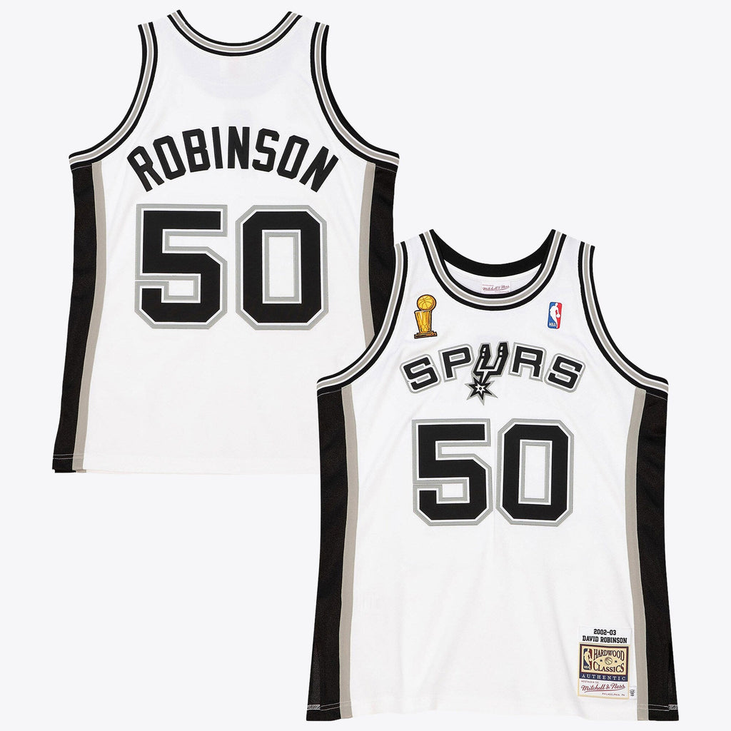 San Antonio Spurs David Robinson 2002 Home Finals Authentic Jersey - White