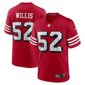 San Francisco 49ers Patrick Willis Scarlet Retired Player Alternate Game Jersey