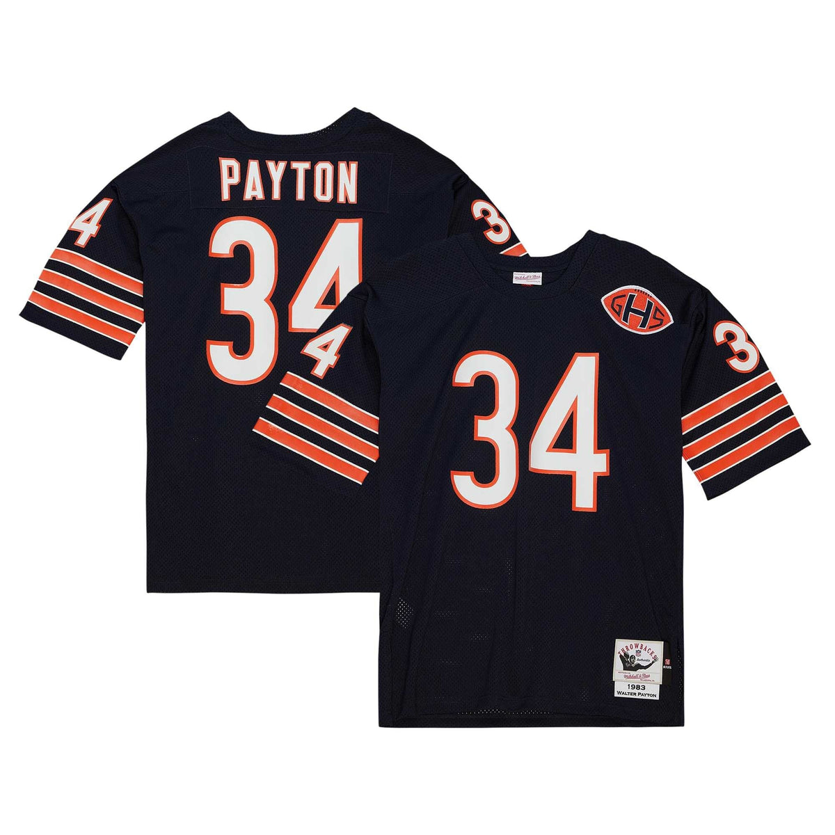 Chicago Bears 1983 Walter Payton Navy Authentic Throwback Retired Player Jersey