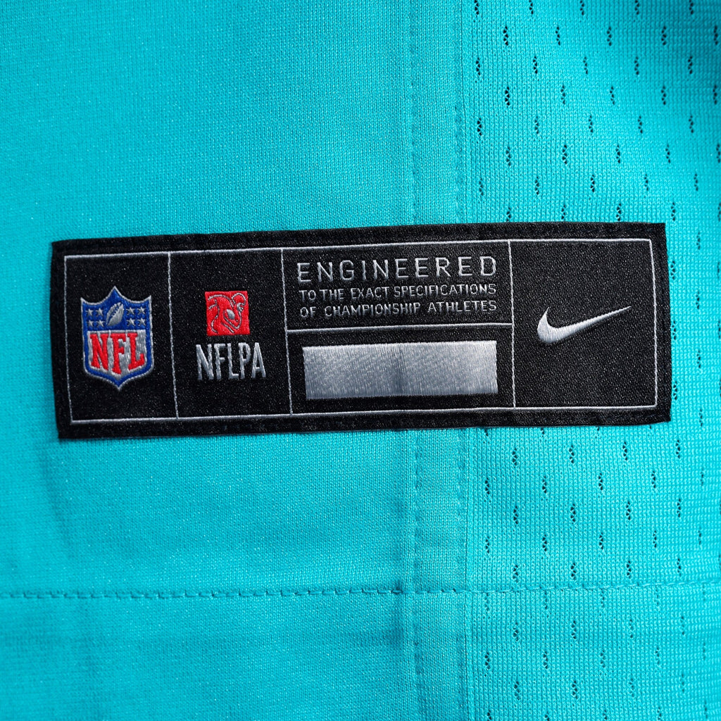 Miami Dolphins David Long Jr. Aqua Game Jersey