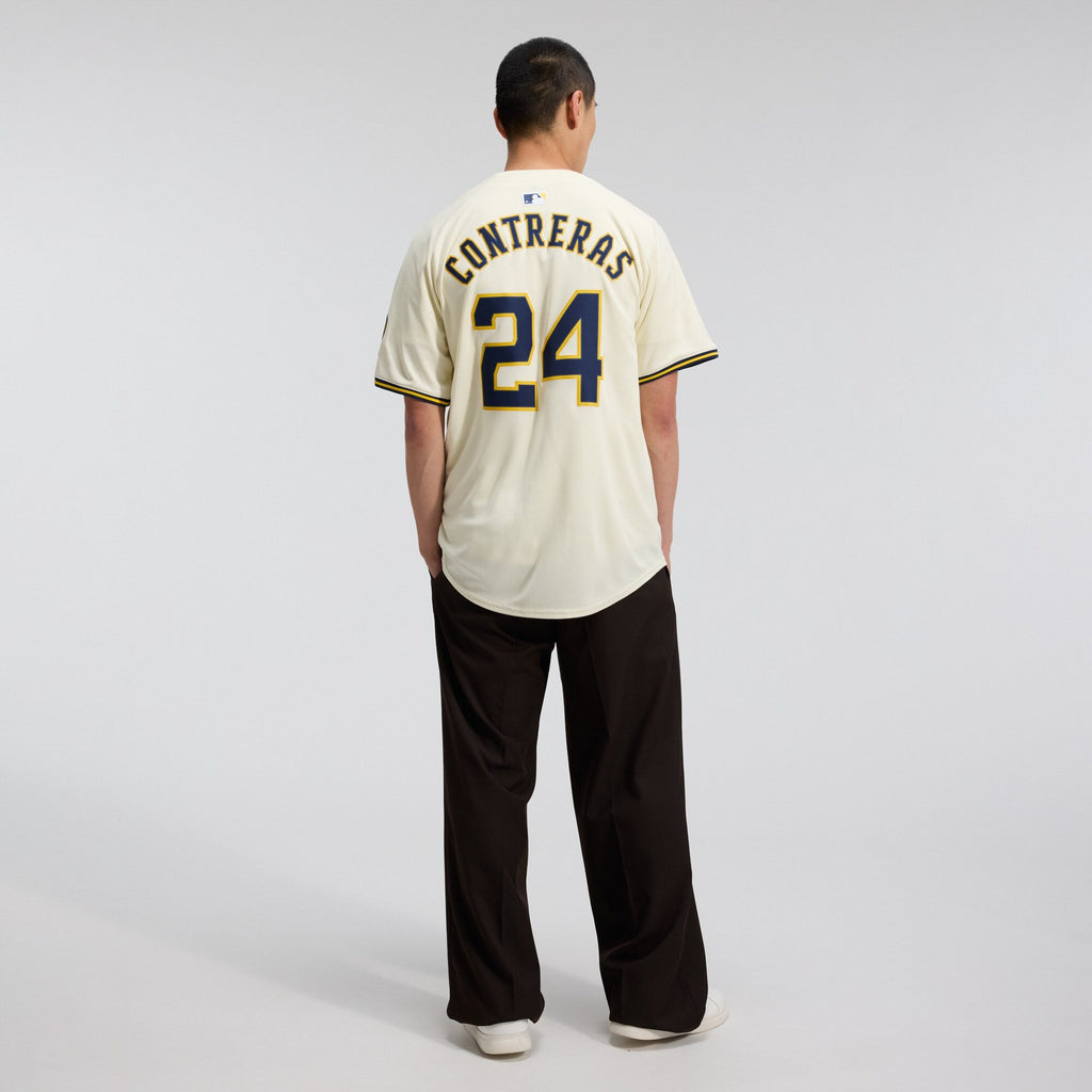 Milwaukee Brewers William Contreras Cream Home Limited Player Jersey