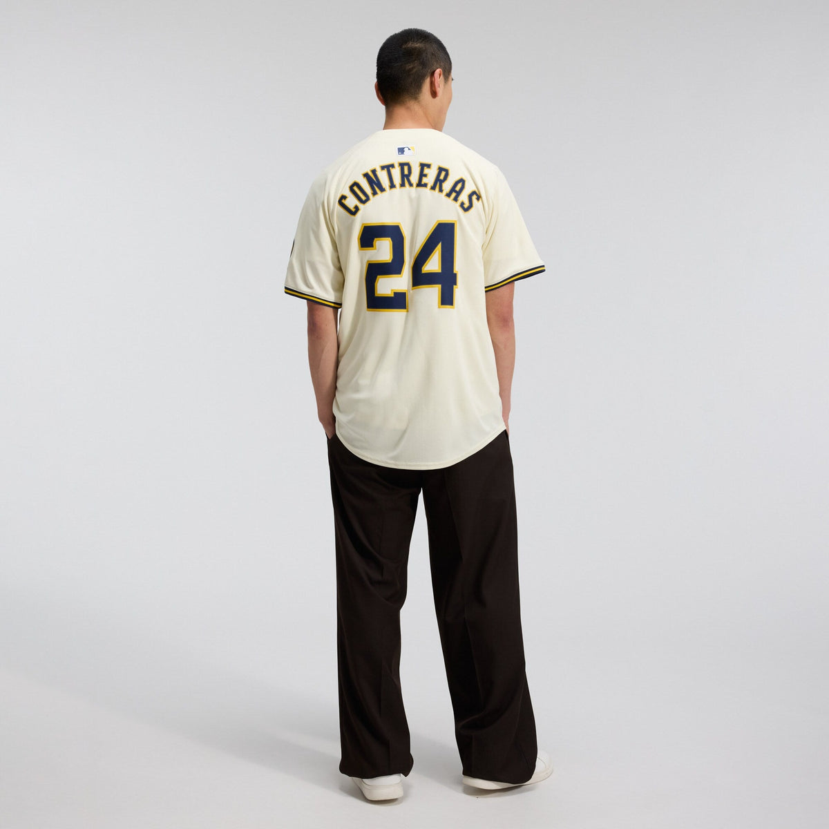 Milwaukee Brewers William Contreras Cream Home Limited Player Jersey