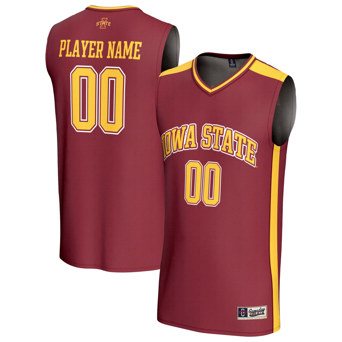 Iowa State Cyclones Lightweight Collegiate Basketball NIL Pick-A-Player Fashion Jersey - Cardinal