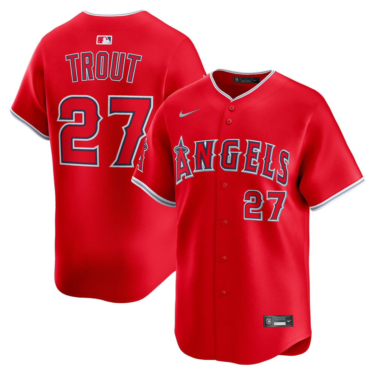 Los Angeles Angels Mike Trout Red Alternate Limited Player Jersey