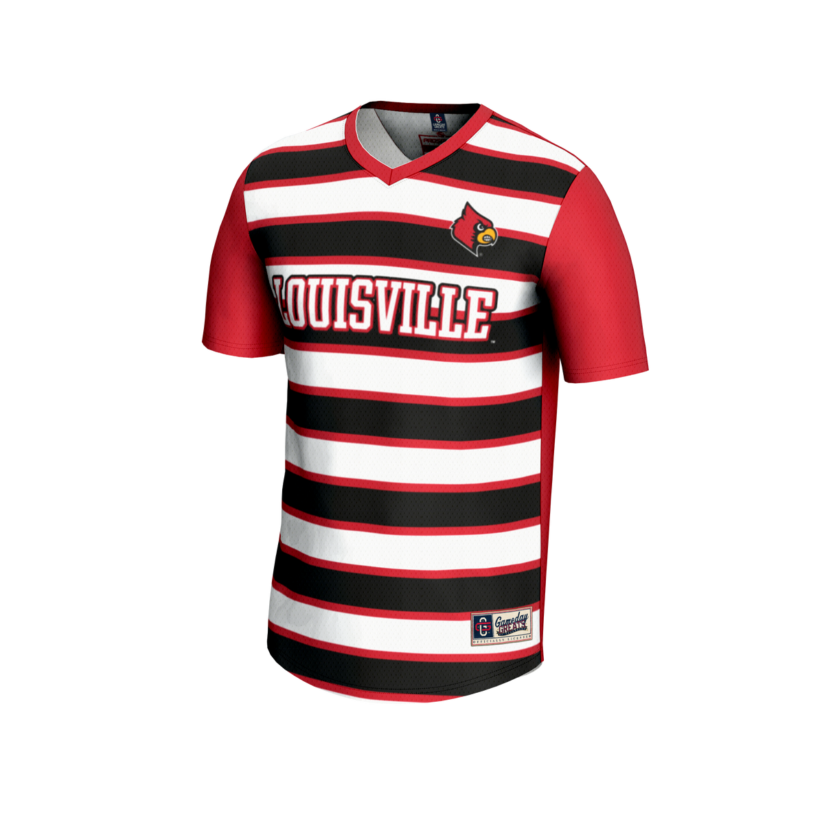 #1 Louisville Cardinals Lightweight Soccer Fashion Jersey - Red