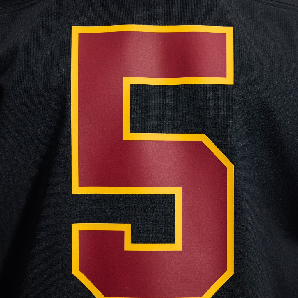 Hail Raiser Washington Commanders Jayden Daniels Black Alternate Game Jersey