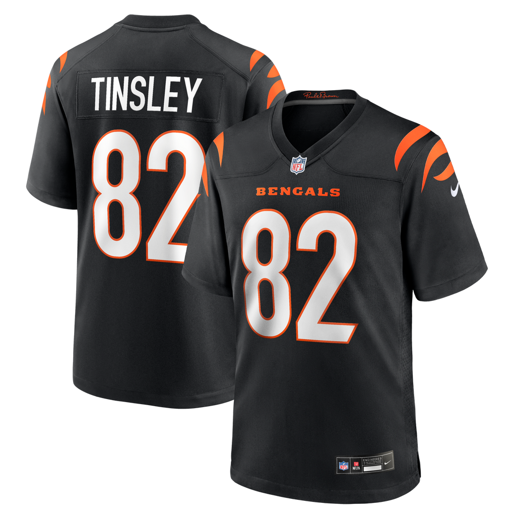Cincinnati Bengals Mitchell Tinsley Black Team Game Jersey