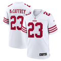 San Francisco 49ers Christian McCaffrey White Game Player Jersey