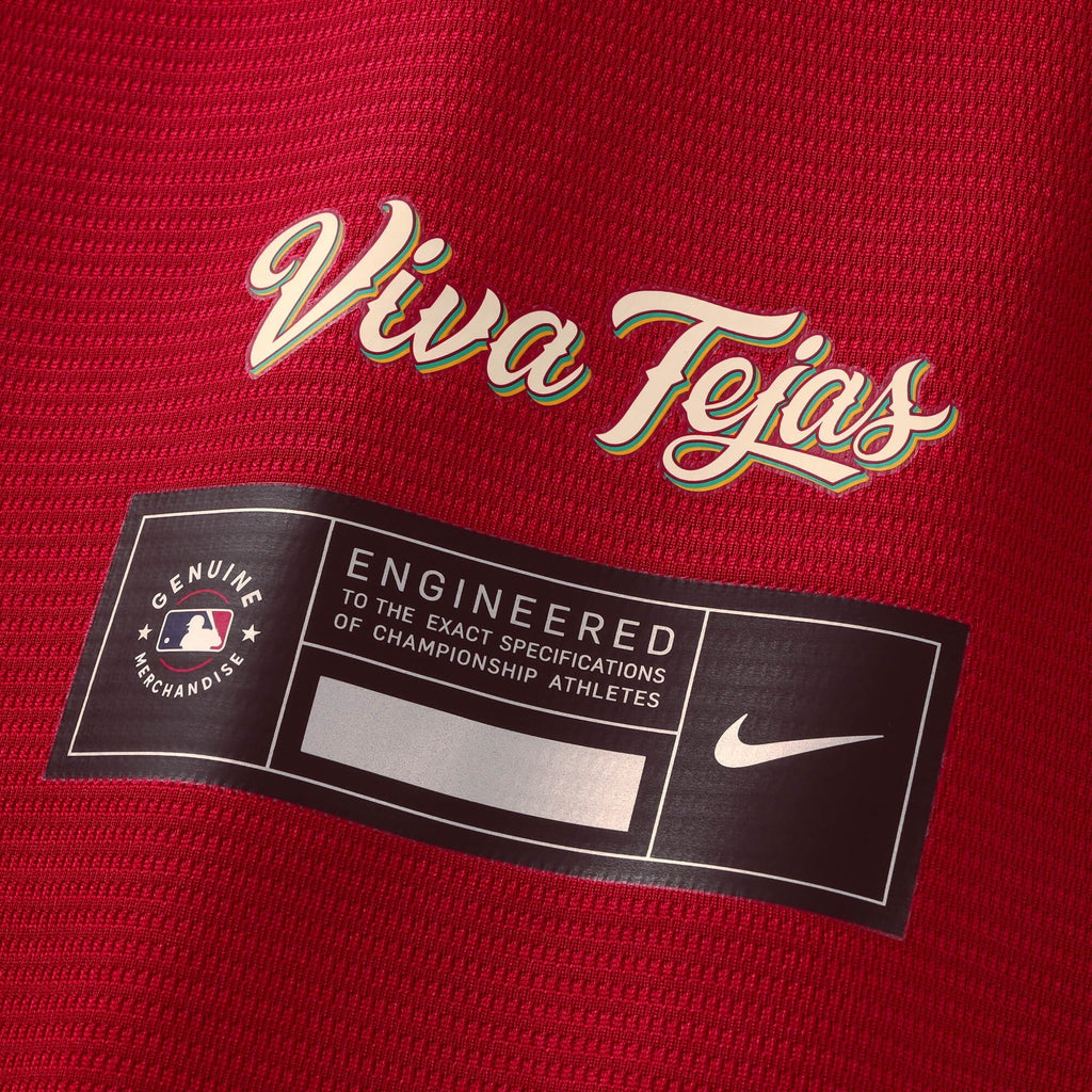 Texas Rangers Jacob deGrom Red 2026 City Connect Stadium Jersey