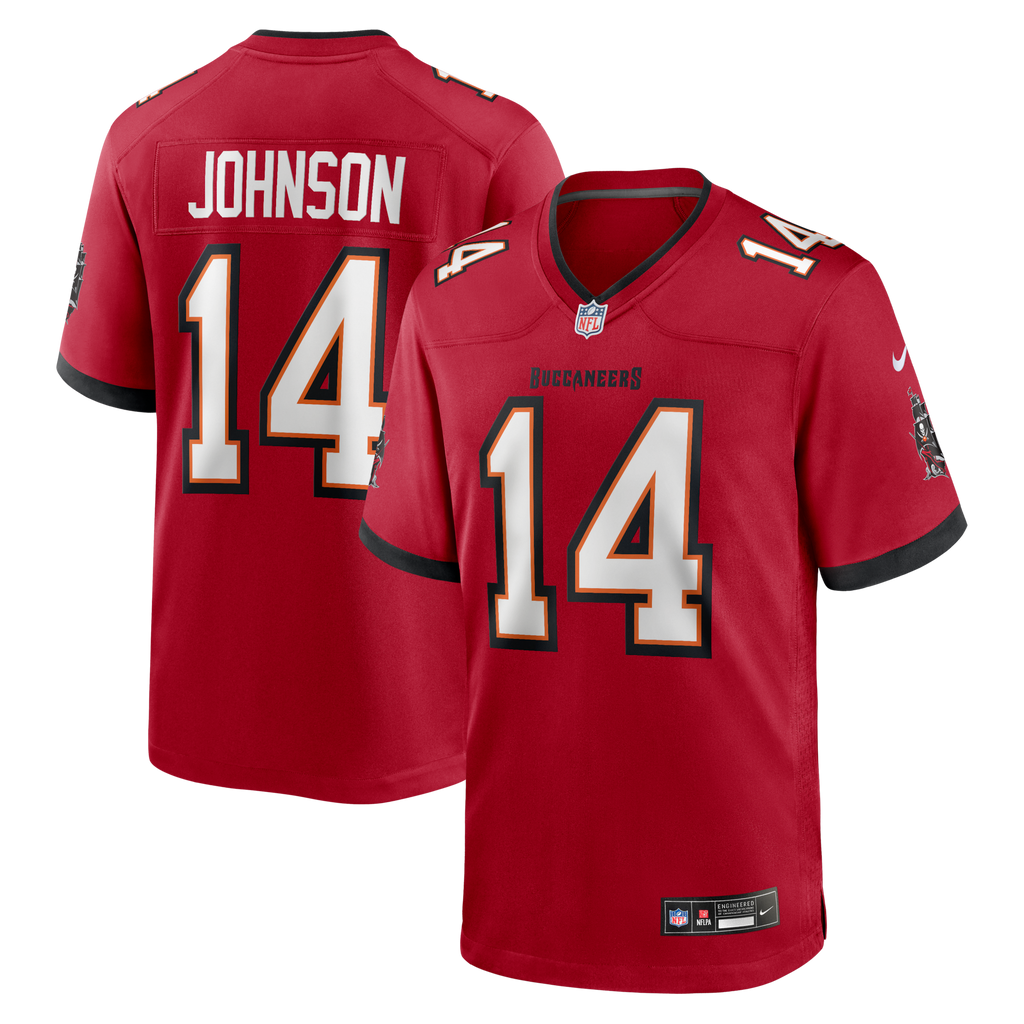 Tampa Bay Buccaneers Brad Johnson Red Game Retired Player Jersey