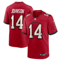 Tampa Bay Buccaneers Brad Johnson Red Game Retired Player Jersey