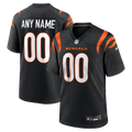Cincinnati Bengals Black Game Custom Jersey