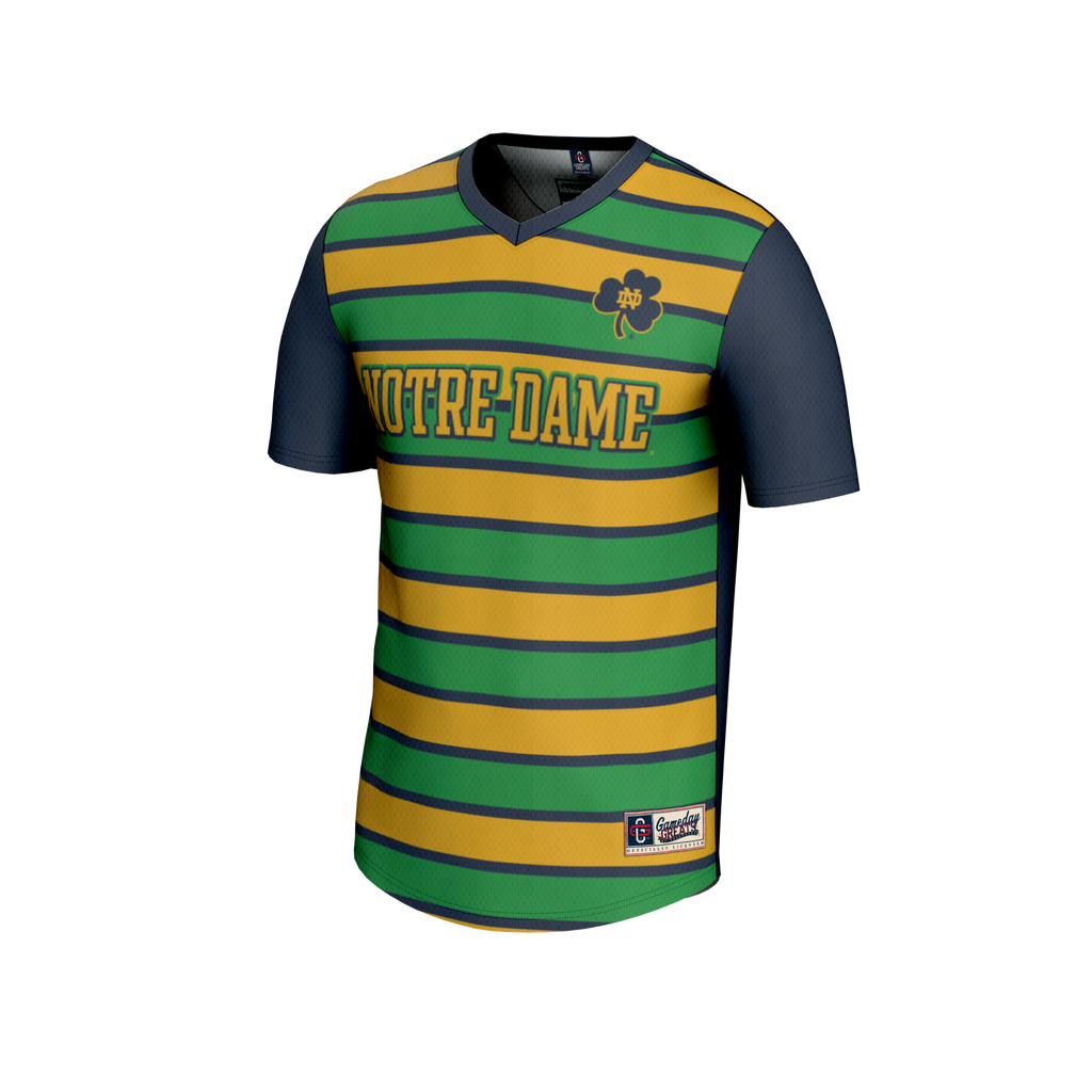 Notre Dame Fighting Irish Collegiate Soccer NIL Pick-A-Player Fashion Jersey - Navy/Gold