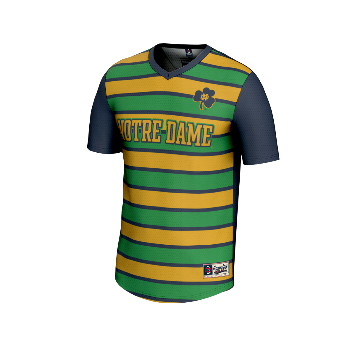 Notre Dame Fighting Irish Collegiate Soccer NIL Pick-A-Player Fashion Jersey - Navy/Gold