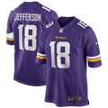 Minnesota Vikings Justin Jefferson Purple Player Game Jersey