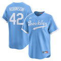 Brooklyn Dodgers Jackie Robinson Light Blue Cooperstown Collection Limited Jersey