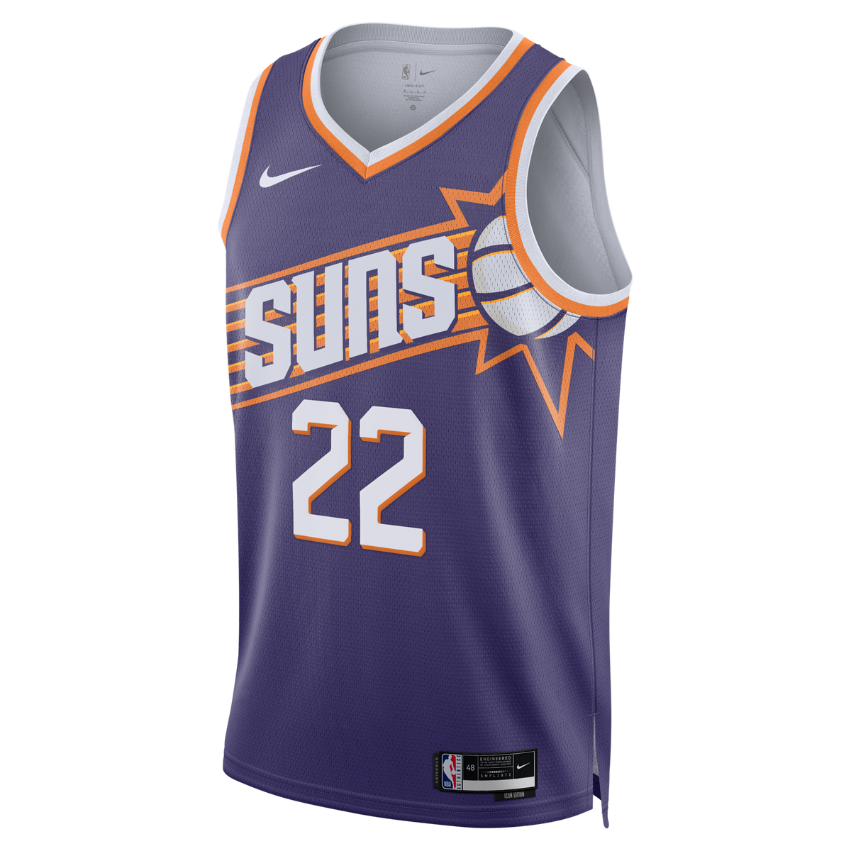 Phoenix Suns Icon Edition Swingman Jersey - Purple - Miles Bridges