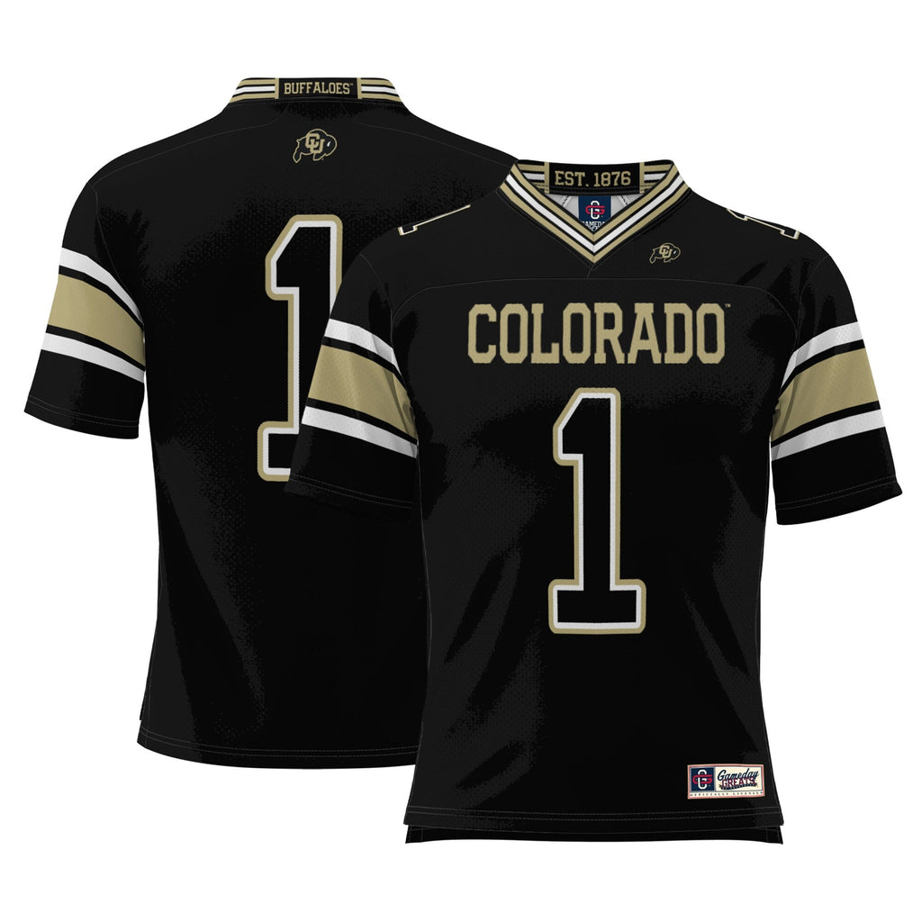 #1 Colorado Buffaloes Endzone Football Jersey - Black