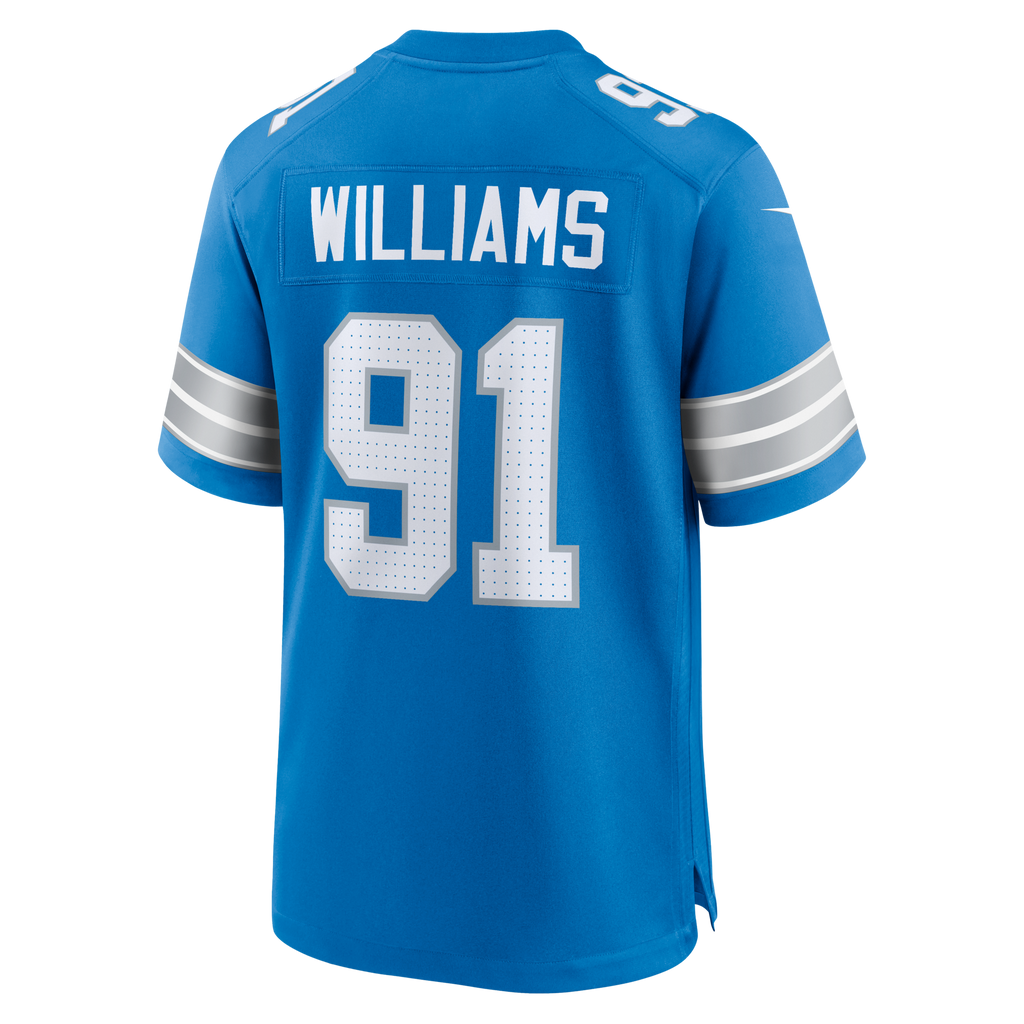 Detroit Lions Tyleik Williams Blue Team Game Jersey