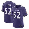 Baltimore Ravens Ray Lewis Purple Team Retired Player Game Jersey