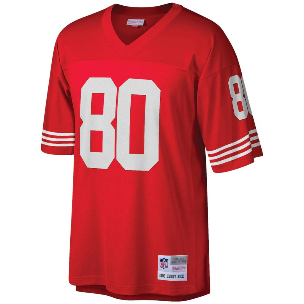San Francisco 49ers Jerry Rice Scarlet Big & Tall 1990 Retired Player Replica Jersey