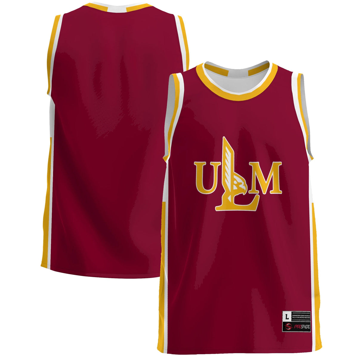 ULM Warhawks Lightweight Basketball Jersey - Maroon