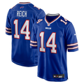 Buffalo Bills Frank Reich Royal Game Retired Player Jersey