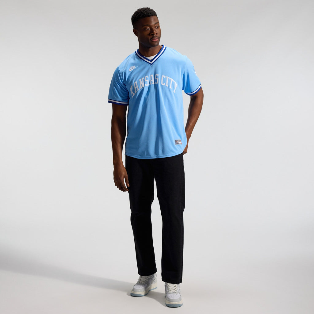 Kansas City Royals Bo Jackson Light Blue Throwback Cooperstown Collection Limited Jersey