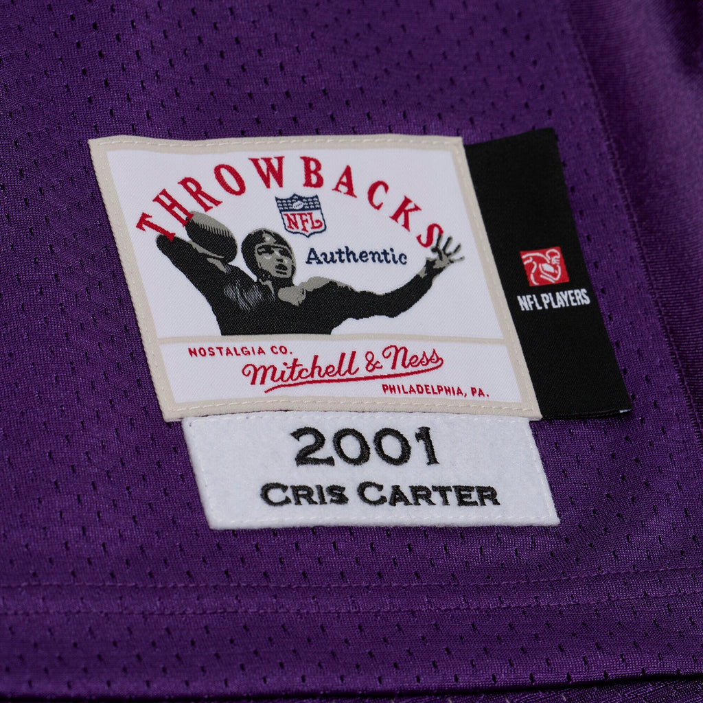 Minnesota Vikings Cris Carter Purple 2001 Authentic Throwback Jersey