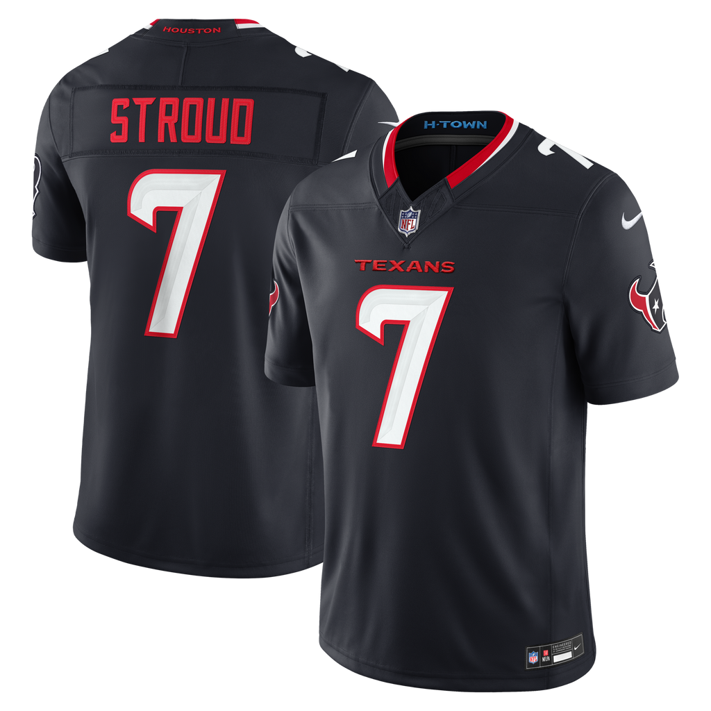 Houston Texans C.J. Stroud Navy Team Vapor F.U.S.E. Stitched Limited Jersey