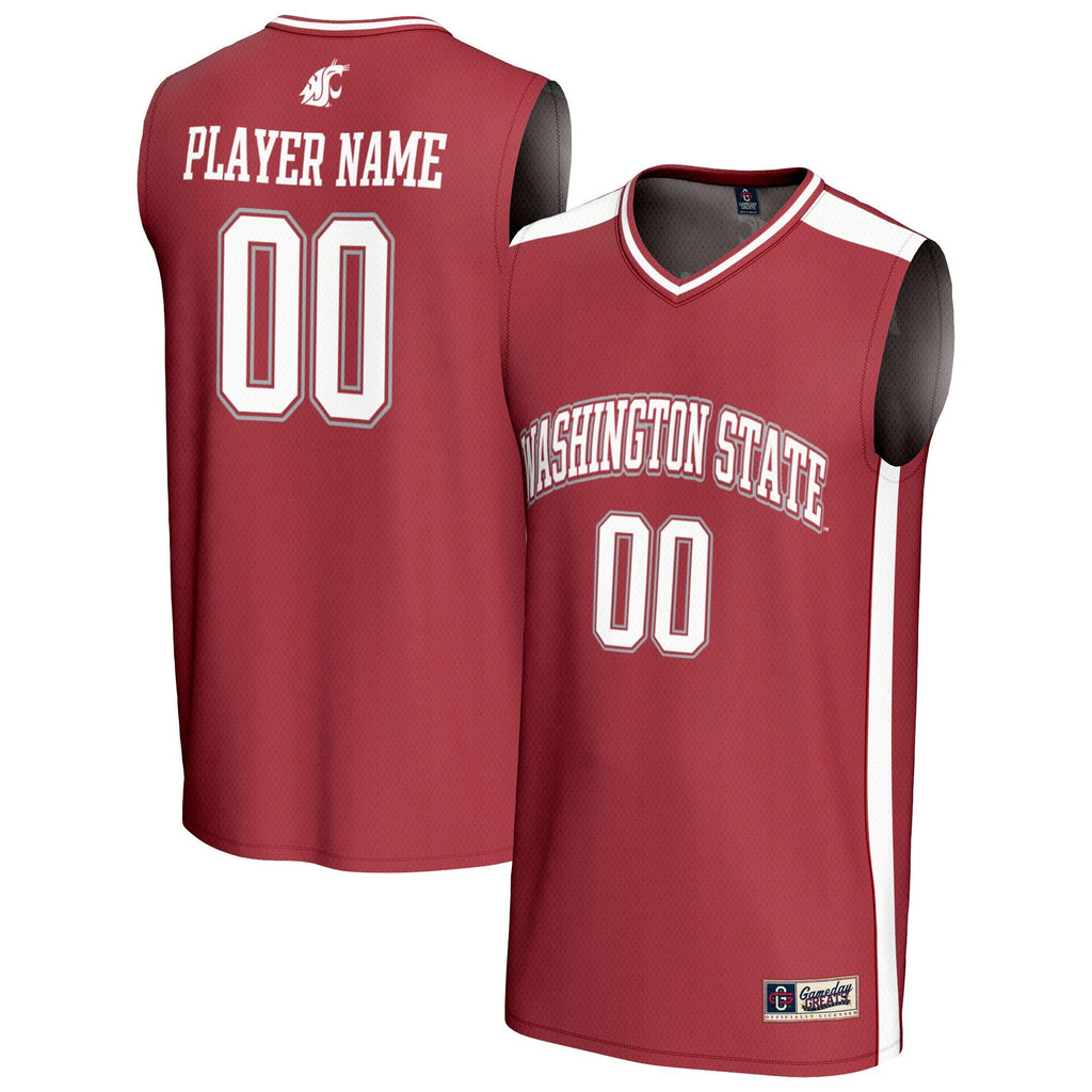 Washington State Cougars NIL Pick-A-Player Lightweight Basketball Fashion Jersey - Crimson