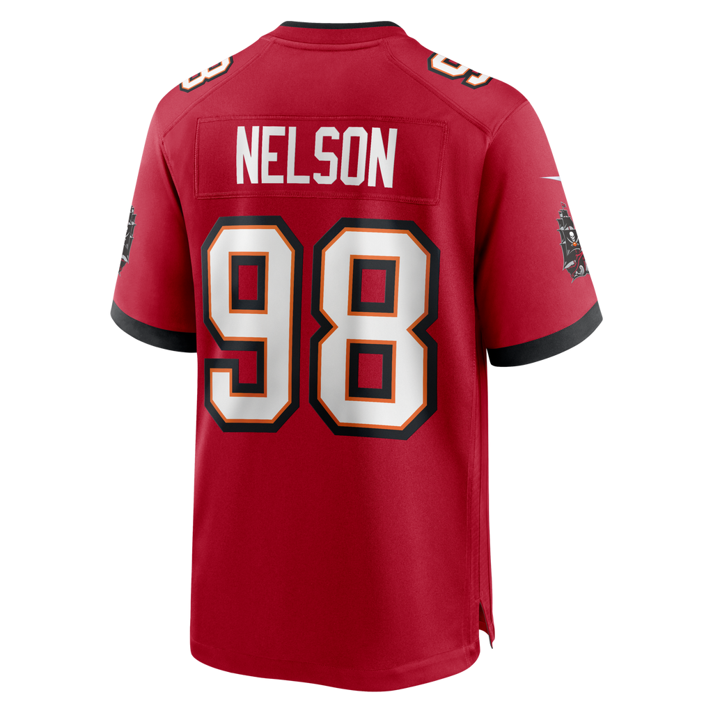 Tampa Bay Buccaneers Anthony Nelson Red Game Jersey
