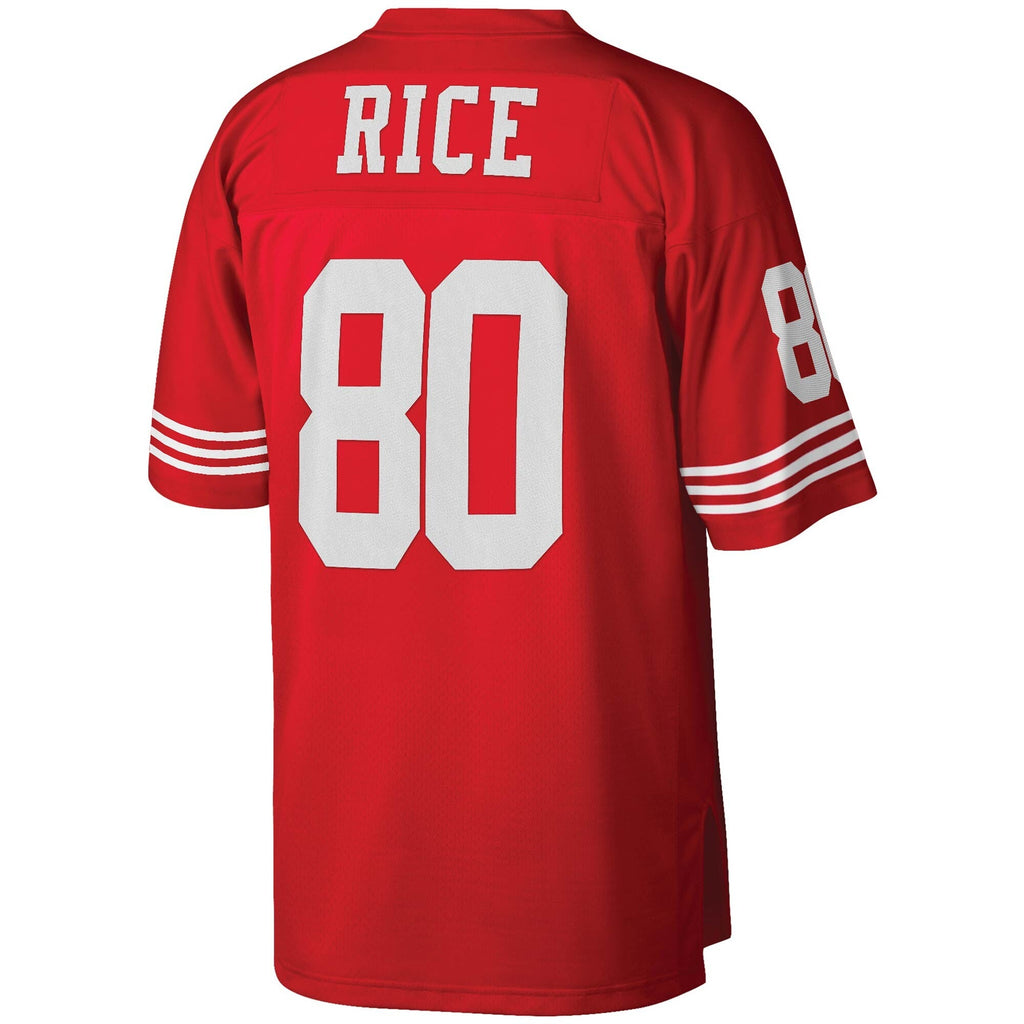 San Francisco 49ers Jerry Rice Scarlet Big & Tall 1990 Retired Player Replica Jersey
