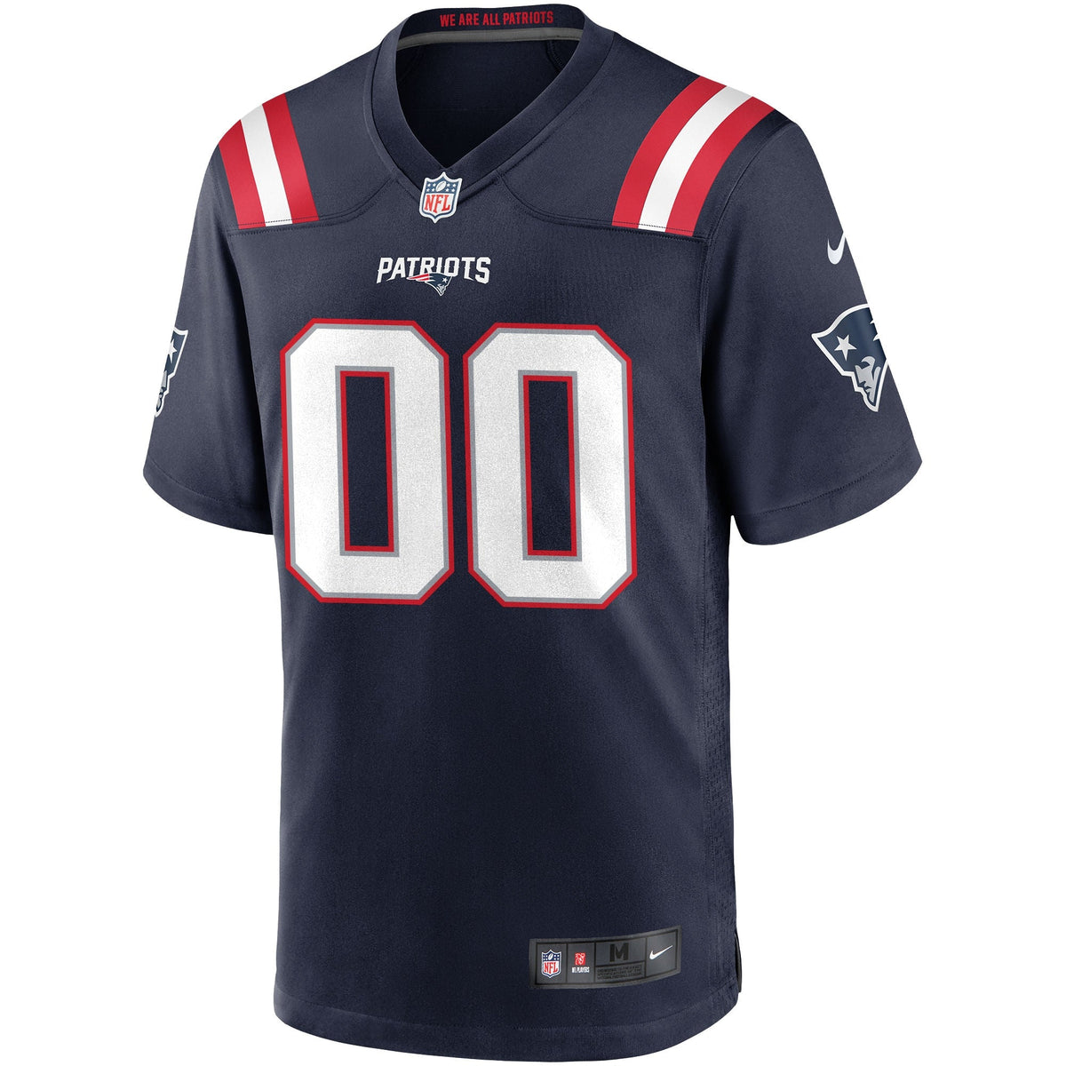 New England Patriots Navy Custom Game Jersey