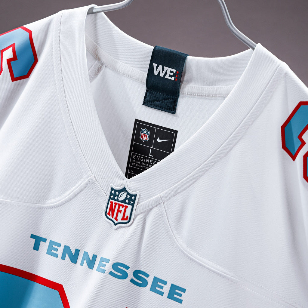 Tennessee Titans White Game Custom Jersey