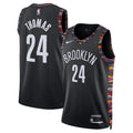 Brooklyn Nets 2025/26 City Edition Swingman Jersey - Black - Cam Thomas