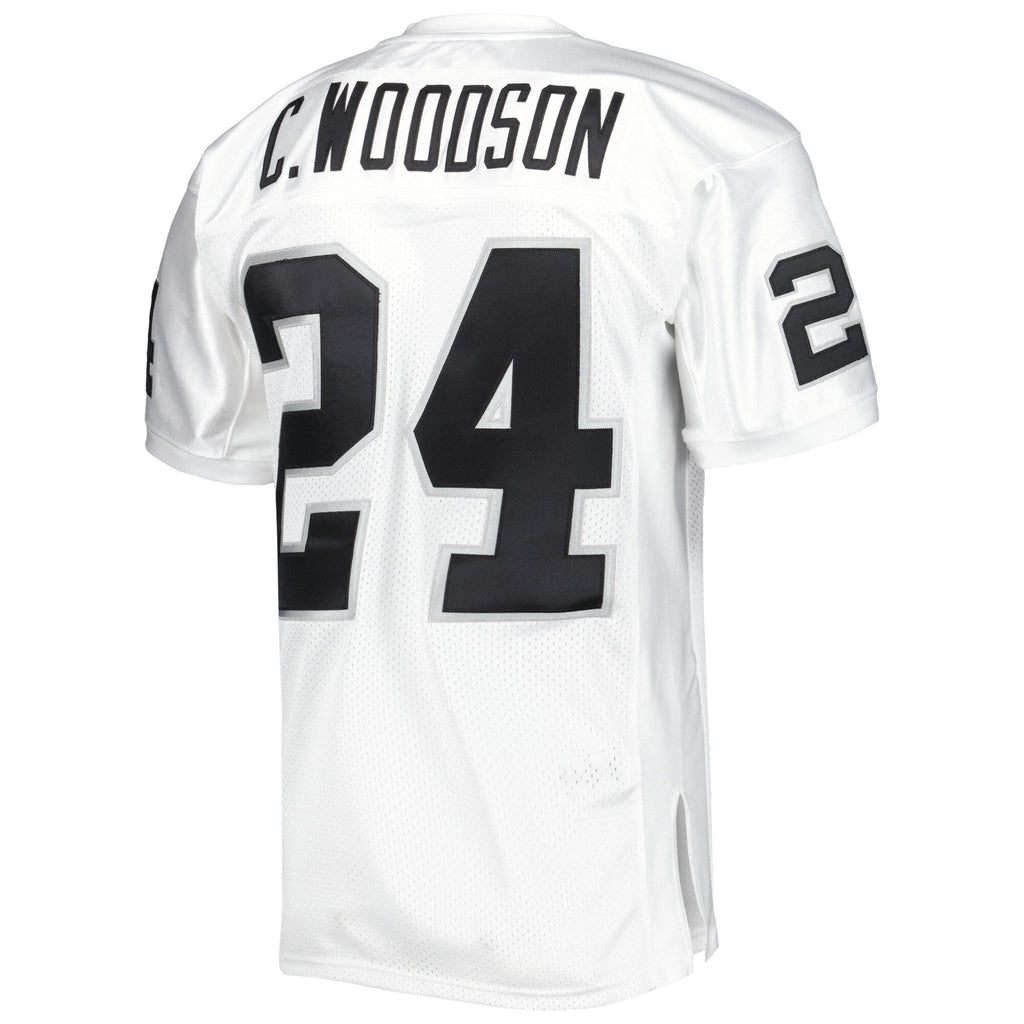 Las Vegas Raiders 2002 Charles Woodson White Authentic Throwback Retired Player Jersey