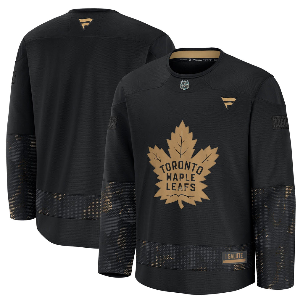 Toronto Maple Leafs Black 2024 Military Appreciation Practice Jersey