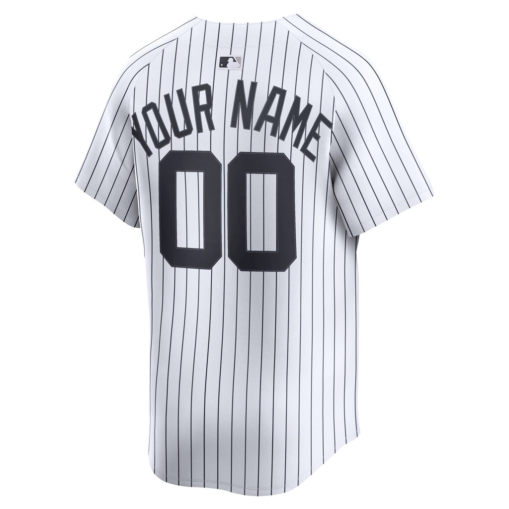 New York Yankees White Home Limited Custom Jersey